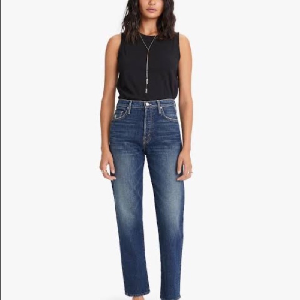 Mother Denim Tomcat Jeans Wash Dirty Mary Medium Blue Size 27